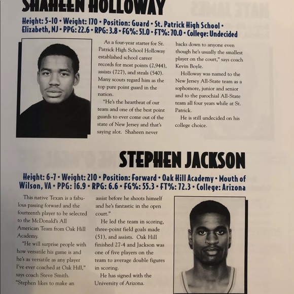 Kobe Bryant 1996 McDonald’s High School Basketball Program Lower Merion - Picture 10 of 12